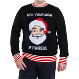 Men's Ask Your Mom Big and Tall Ugly Christmas Sweater