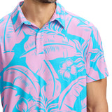 Men's Tropical Tee Time Golf Polo