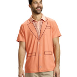 Men's Dumb Orange Tuxedo Pickleball Shirt