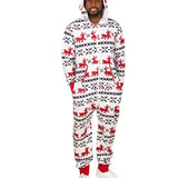 Men's Red and White Reindeer Jumpsuit