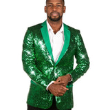 Men's Green Sequin All Over Blazer