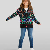 Matching Fair Isle Rudolph Light Up Family Cardigan Sweaters
