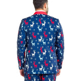 Men's Reindeer Gains Blazer w/ Tie