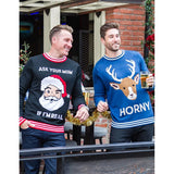 Men's Horny As Buck Ugly Christmas Sweater