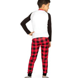 Boy's Team Santa Crew Neck Pajama Set