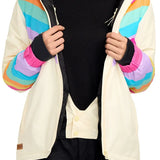 Women's Retro Rainbow Snow Jacket