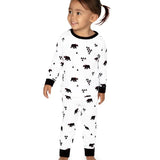 Toddler Girl's Beary Christmas Crew Neck Pajama Set