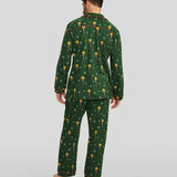 Men's Christmas Story Leg Lamp Lapel Pajama Set