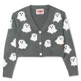 Women's Ghostly Glam Halloween Cardigan Sweater