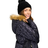 Women's Midnight Leopard Snow Jacket