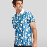 Men's Blue Botanics Golf Polo