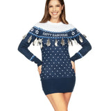Hanukkah Tassel Sweater Dress