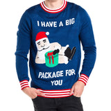 Men's Big Package Ugly Christmas Sweater