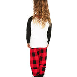 Girl's Team Santa Crew Neck Pajama Set