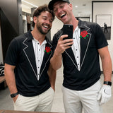 Men's Tuxedo Golf Polo