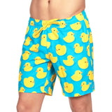 Rubber Ducky Stretch Swim Trunks - 7.5" Inseam