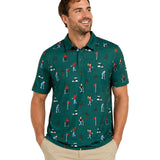 Men's Pixel Par Golf Polo