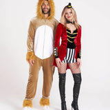 Ringmaster and Lion Couples Costumes