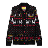 Men's Naughty Reindeer Ugly Christmas Cardigan Sweater