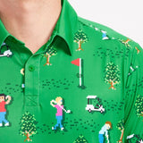 Men's 8-Bit Birdie Golf Polo