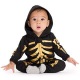 Baby Boy's Gold Skeleton Costume