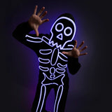 Matching Neon LED Skeleton Couples Costumes
