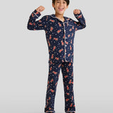 Boy's Rudolph Lapel Pajama Set
