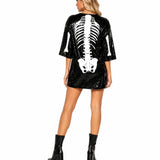 Sequined Skeleton Costume Dress