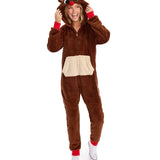 Matching Rudolph Sherpa Family Jumpsuits