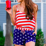 Women's American Flag Romper