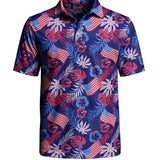 Men's Patriotic Paradise Golf Polo