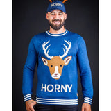 Men's Horny As Buck Ugly Christmas Sweater