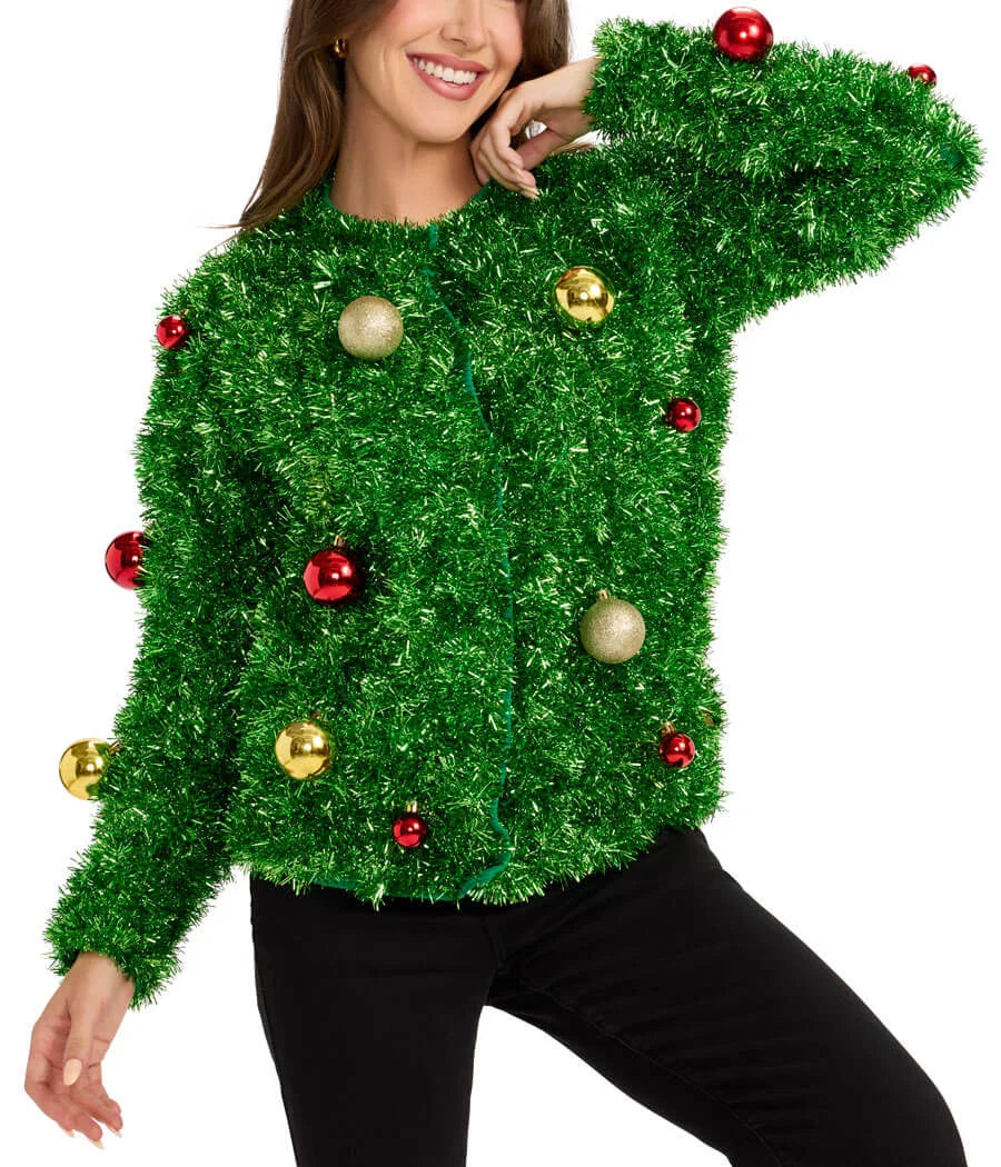 Women's Bristle Babe Ugly Christmas Cardigan Sweater