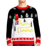 Men's Yellow Snow Light Up Ugly Christmas Sweater