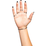 Silver Skeleton Finger Bracelet