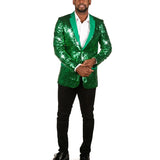 Men's Green Sequin All Over Blazer