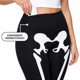 Skeleton High Waisted Leggings