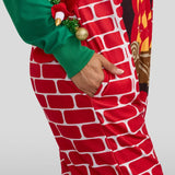 Women's Festive Fireplace Light Up Jumpsuit