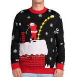 Men's Santa Slice Light Up Ugly Christmas Sweater
