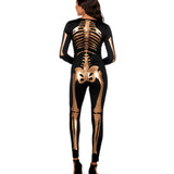 Bronze Skeleton Bodysuit Costume