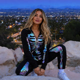 Women's Iridescent Skeleton Costume