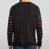 Men's Dark Fair Isle Rudolph Ugly Christmas Sweater