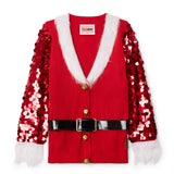 Women's Sassy Santa Christmas Cardigan Sweater