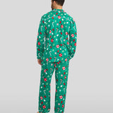 Men's Holly Jolly Lapel Pajama Set