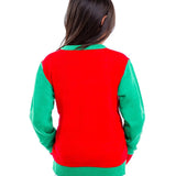 Girl's Cat in Wreath Ugly Christmas Sweater