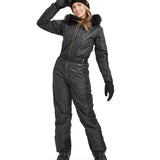 Women's Midnight Leopard Snow Suit
