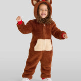 Baby Girl's Rudolph Sherpa Jumpsuit