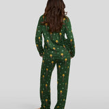 Women's Christmas Story Leg Lamp Lapel Pajama Set