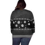 Women's Let it Snow Light Up Plus Size Ugly Christmas Sweater