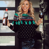 Women's Christmas Tree Tassel Ugly Christmas Sweater